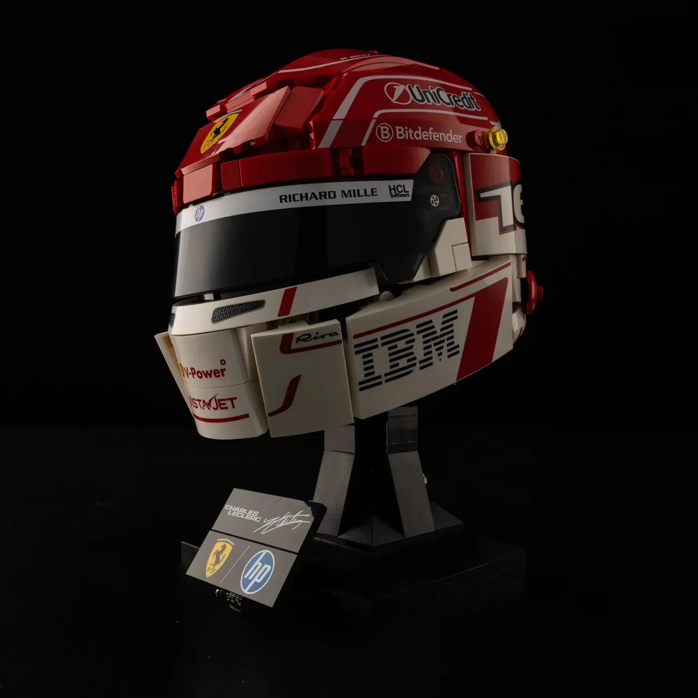 Zestaw oświetlenia Premium kompatybilny z LEGO® Editions Scuderia Ferrari HP Charles Leclerc Helmet 43014 — 13