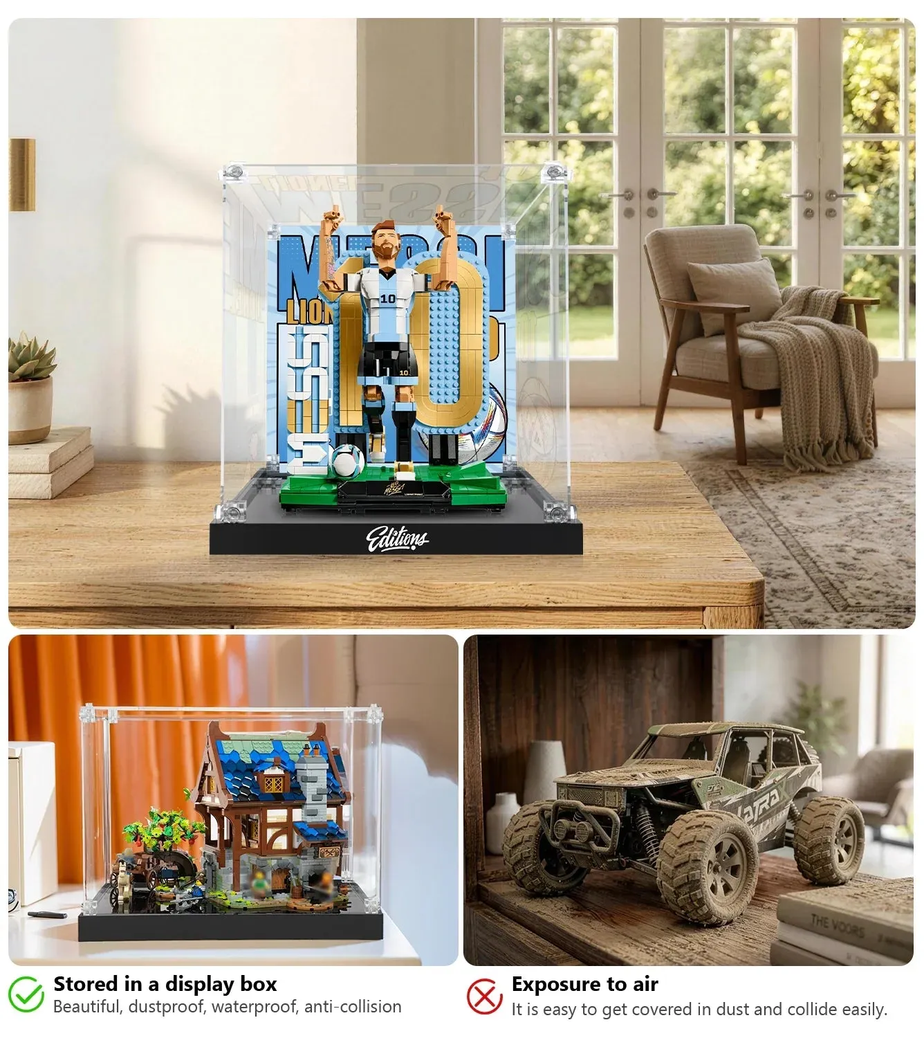 Vitrine für LEGO® Lionel Messi – Soccer Legend 43015 — 4