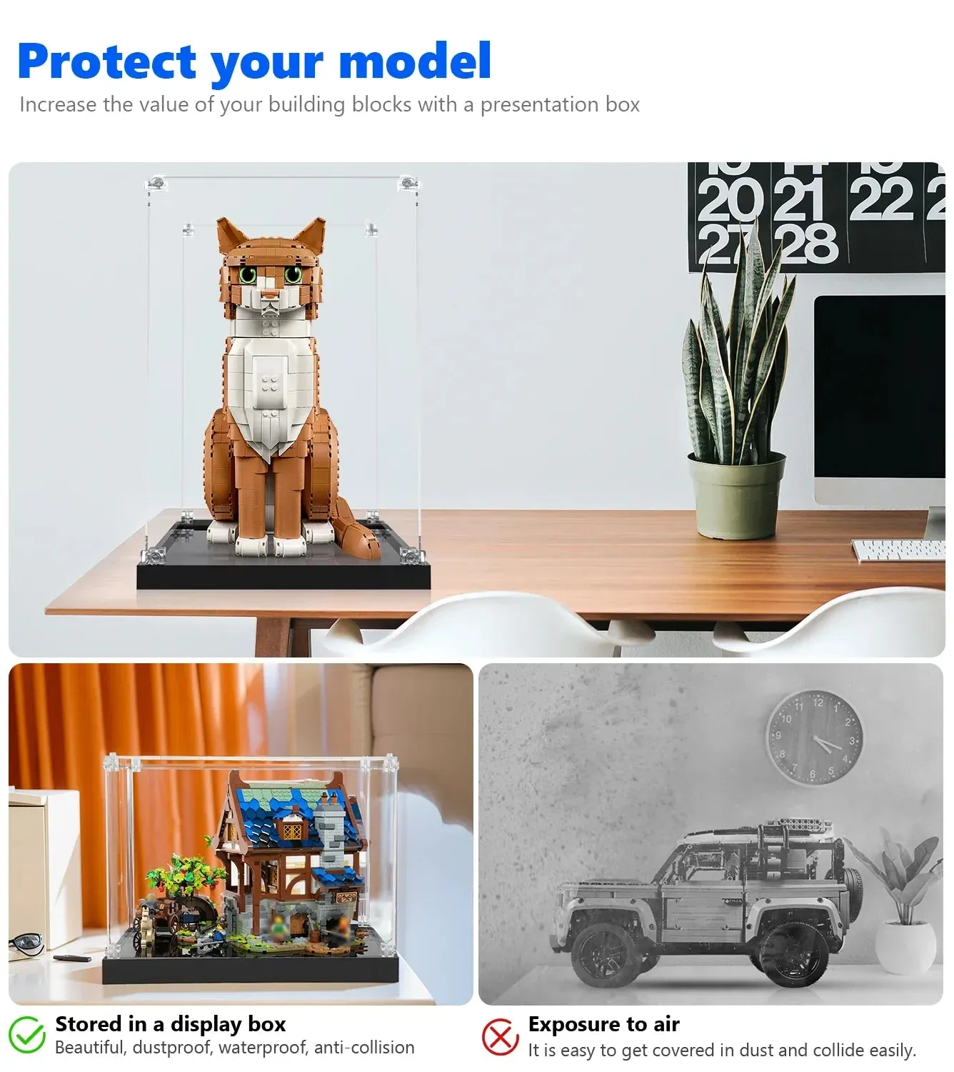 Premium montrar kompatibel med LEGO Ideas Orange Cat 21376 — 11