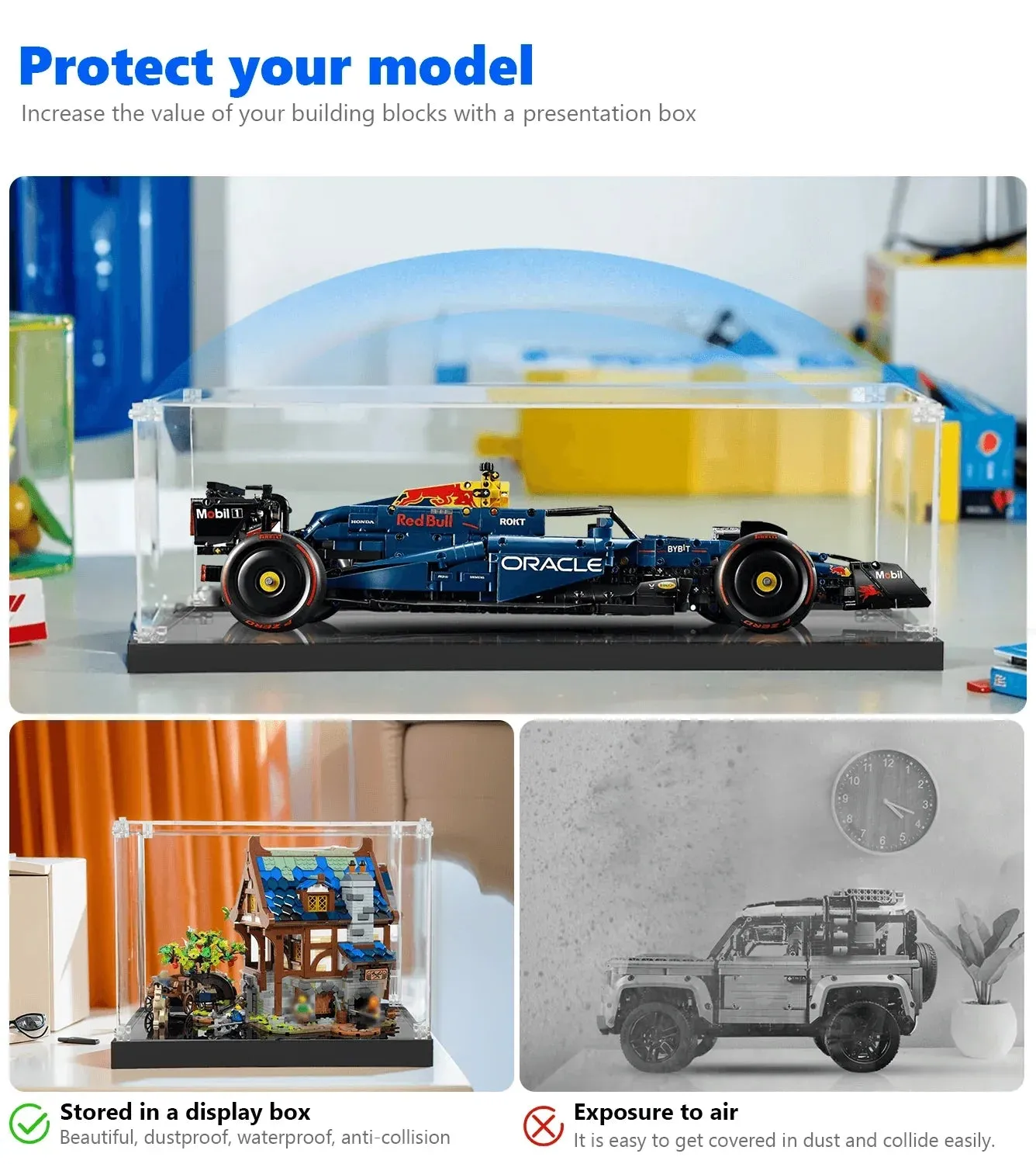 Eksponavimo dėžė LEGO Oracle Red Bull Racing RB20 F1 (mastelis 1:8) 42206 — 3