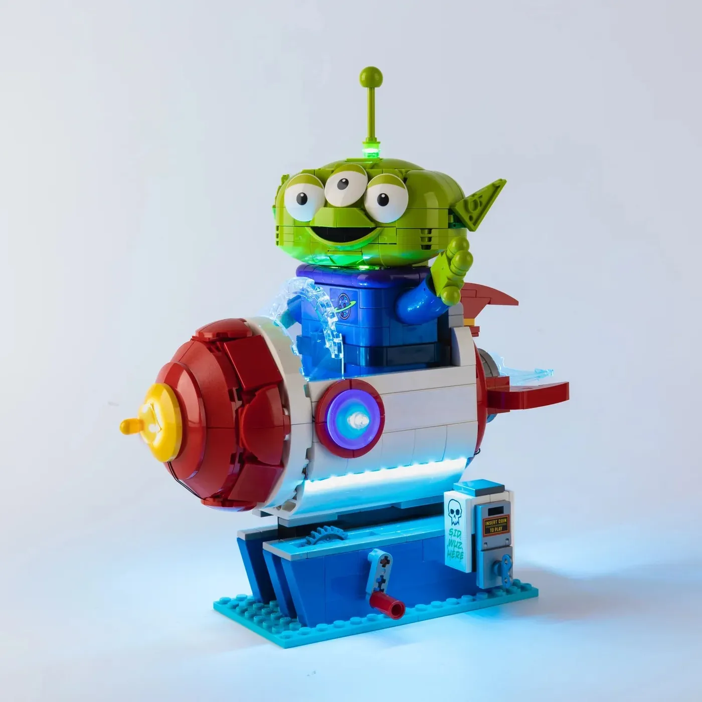 Premium-belysningskit kompatibelt med LEGO® Disney™ Alien with Pizza Planet Rocket Ride 43307 — 17