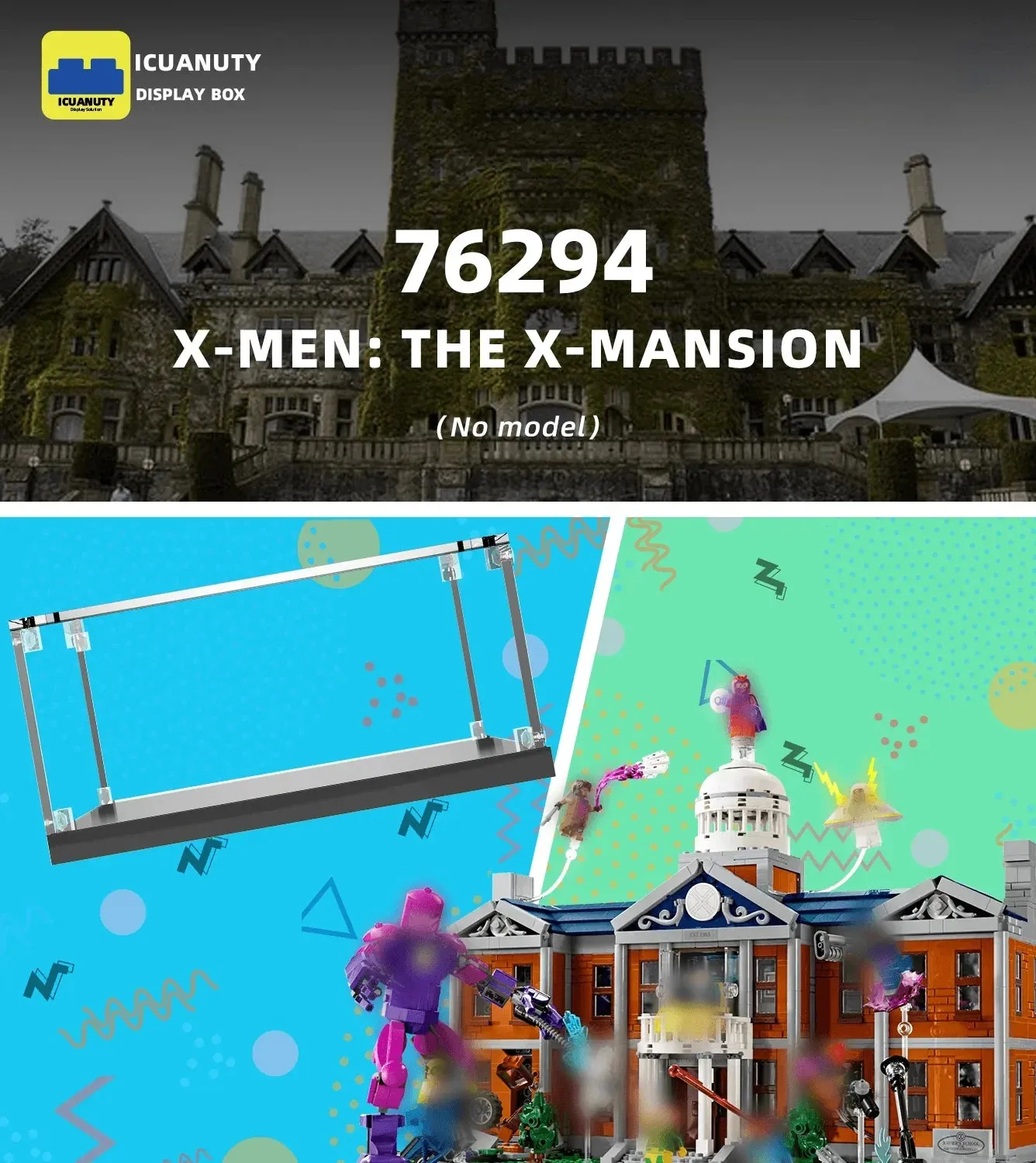 Vitrine für LEGO Marvel X-Men: The X-Mansion 76294 — 6