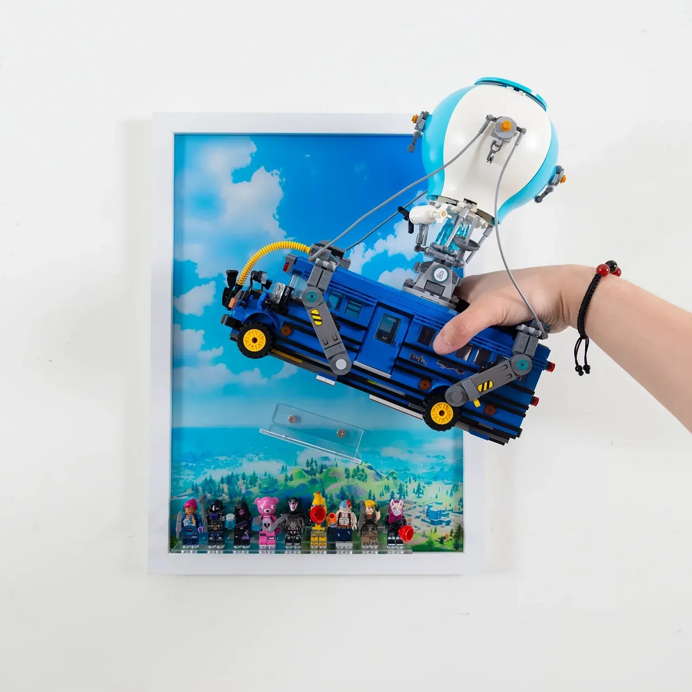 Premium Wall Display Frame Compatible with LEGO® Fortnite Battle Bus 77073 — 6