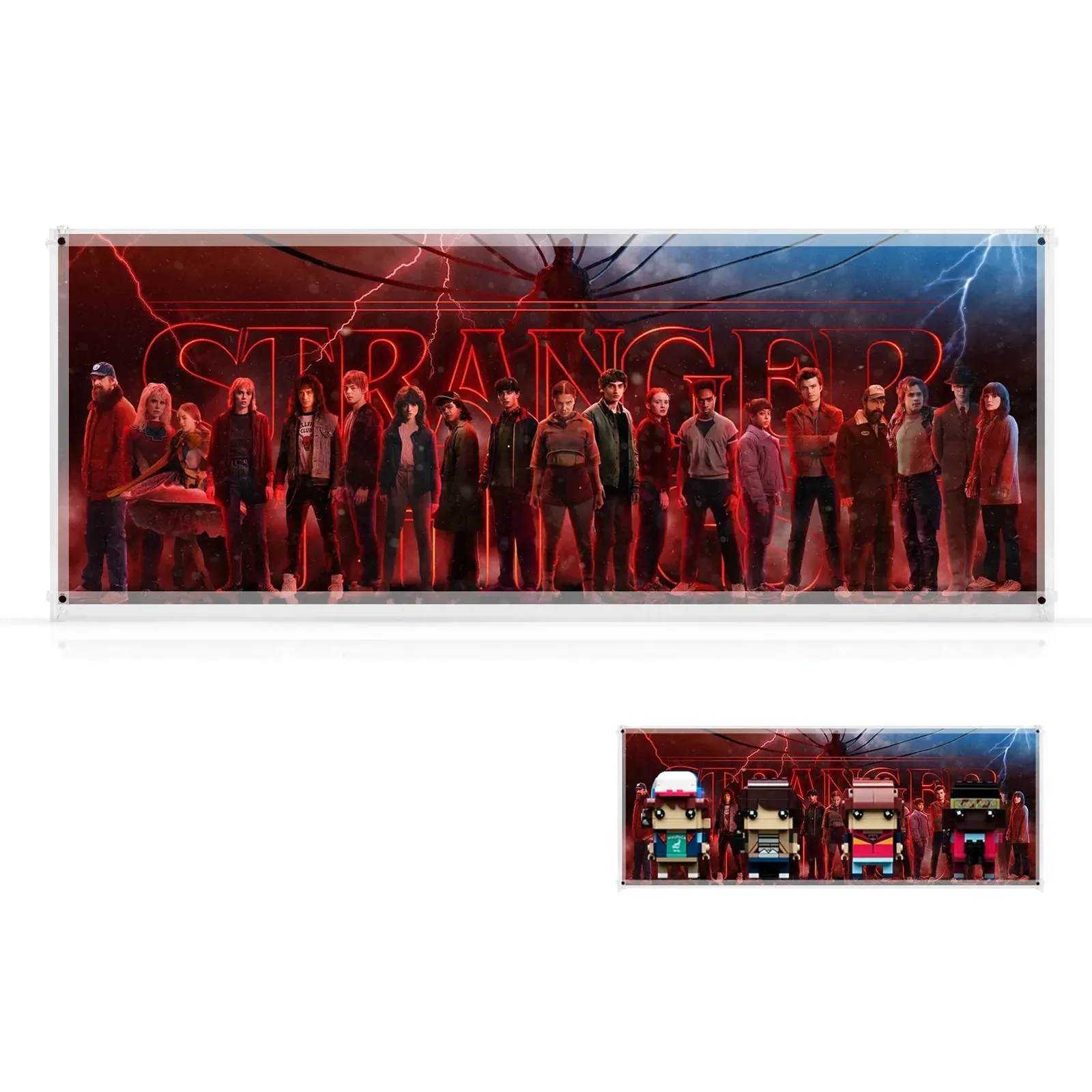 Eksponavimo rėmas, suderinamas su LEGO® BrickHeadz™ Stranger Things 40879/40801 - KABO