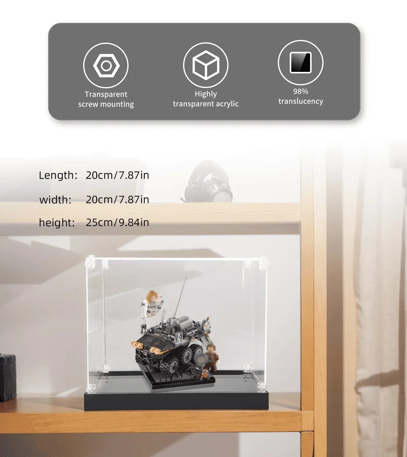 Display case for LEGO Marvel Black Widow：Taskmaster's Ambush 77905 — 6