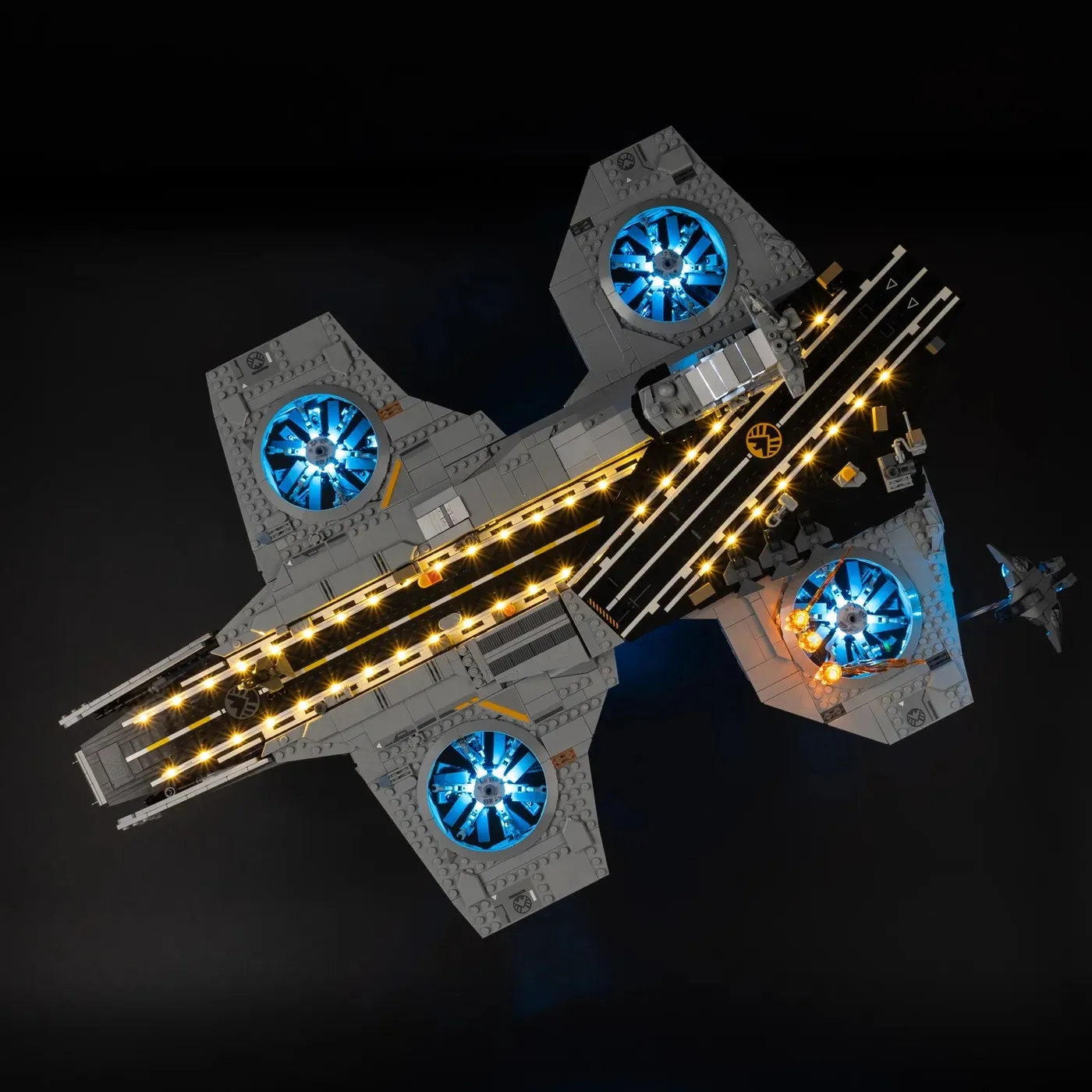 Premium Light Kit Compatible with LEGO Marvel S.H.I.E.L.D. Helicarrier 76354 — 8