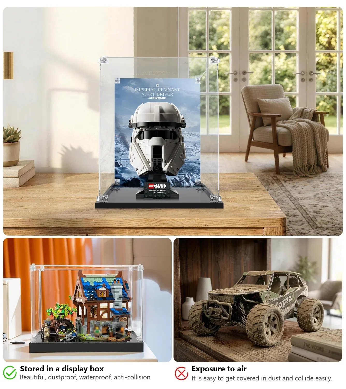 Gablota ekspozycyjna do LEGO Star Wars™ Imperial Remnant AT-RT Driver™ Helmet 75458 — 4