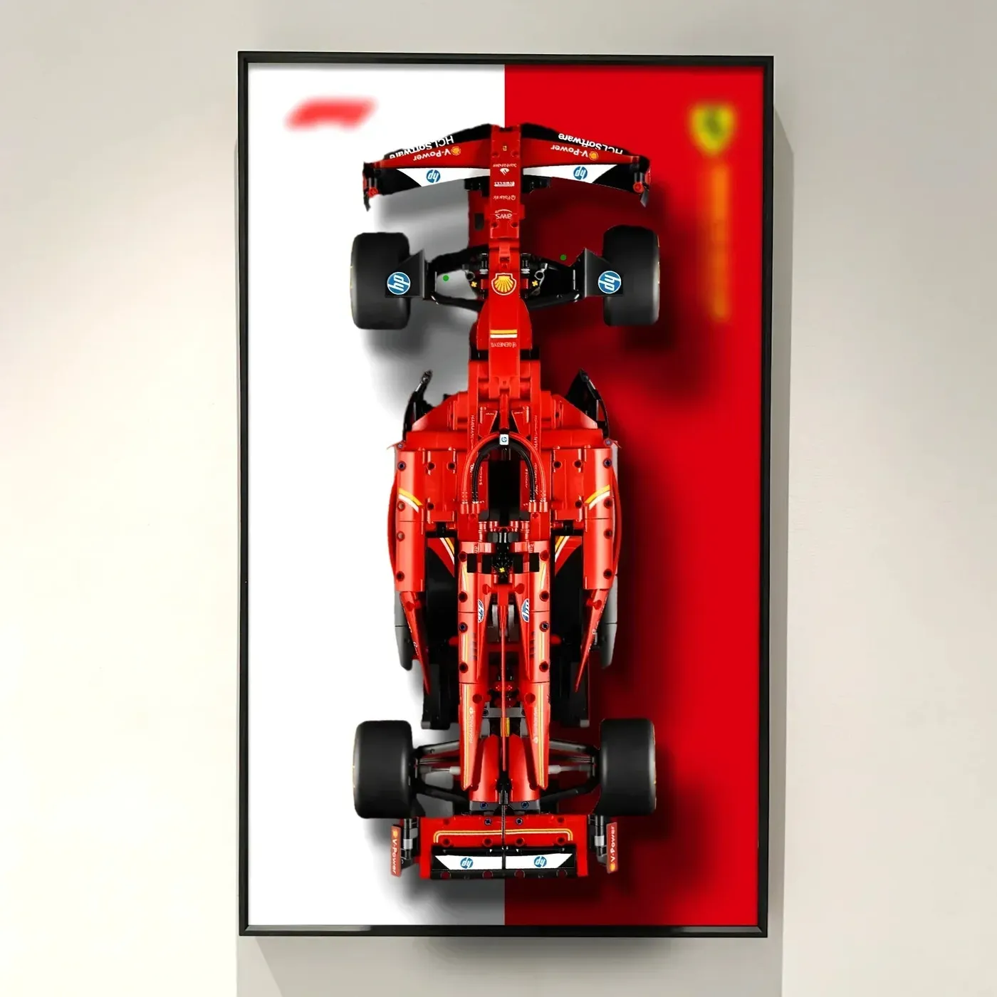 [Seria SplitBackdrop™] Ramka ścienna do samochodów F1 LEGO Technic — 2