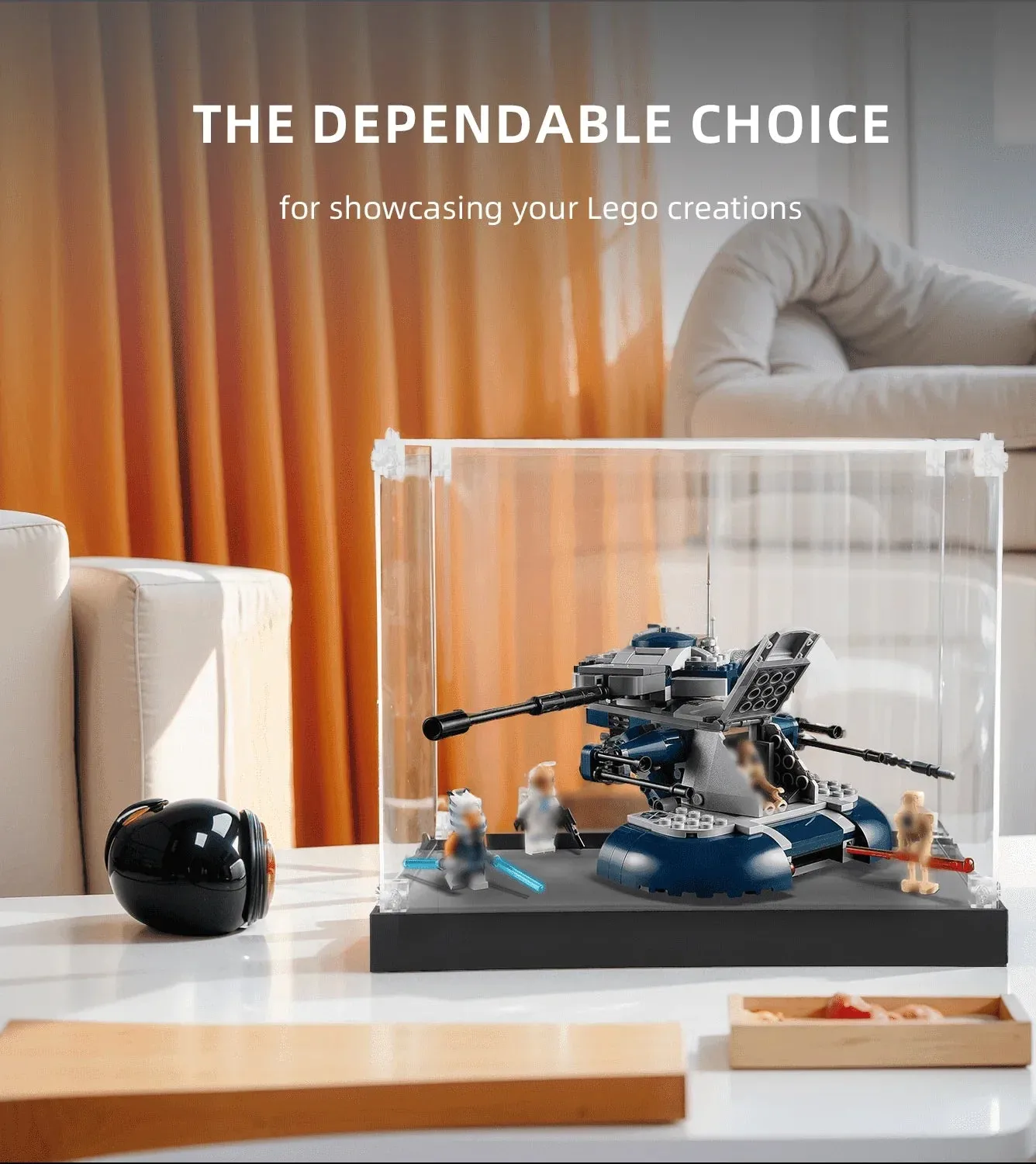 Display Case for Lego Armoured Assault Tank AAT 75283 — 3
