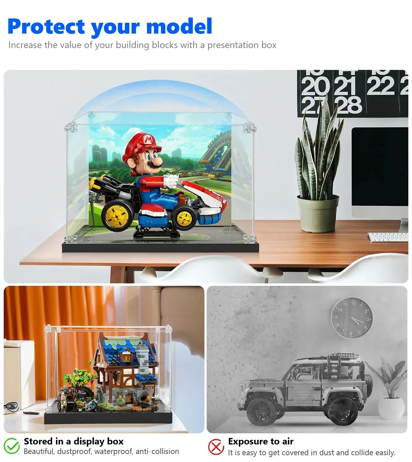 Vitrine für LEGO® Super Mario™ Mario Kart™ – Mario & Standard Kart 72037 — 3