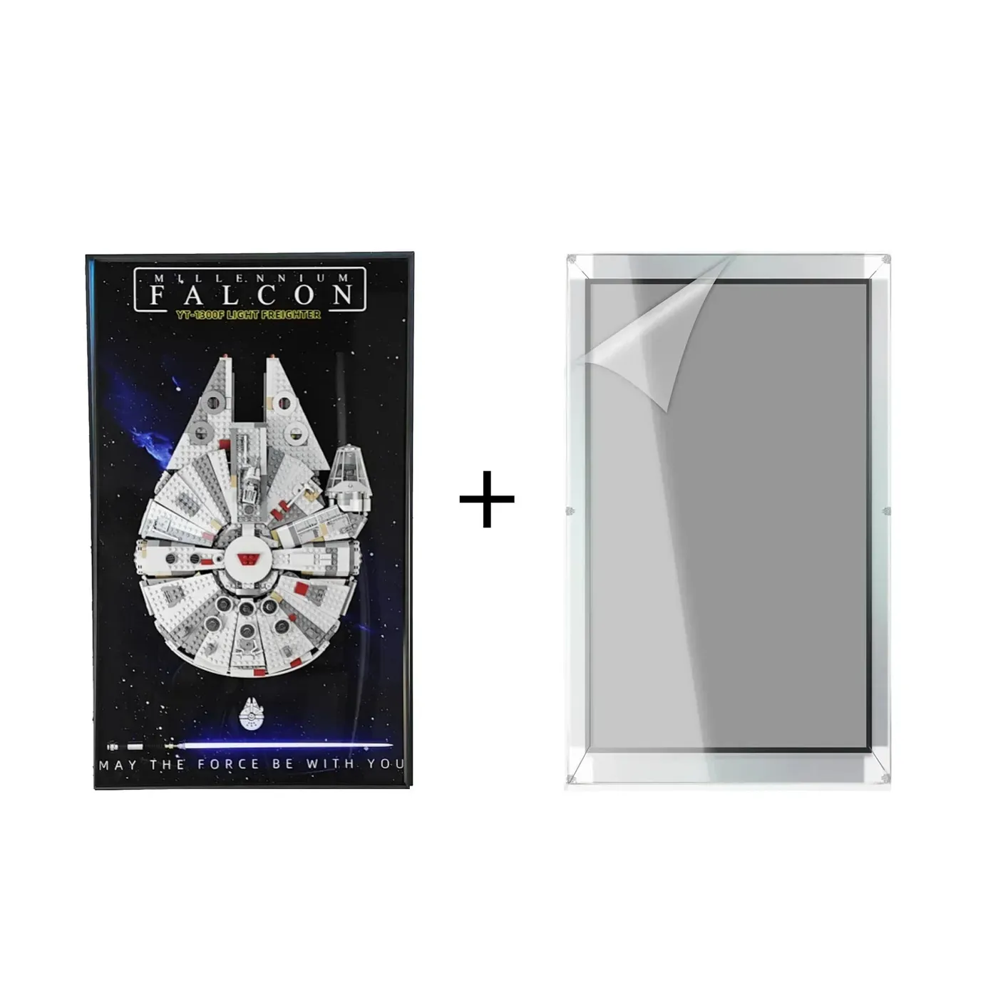 Wand-Displayrahmen für Lego 75257 Star Wars Millennium Falcon — 8