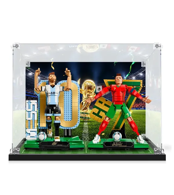 Gablota ekspozycyjna do LEGO® Soccer Legends 43015 Lionel Messi & 43016 Cristiano Ronaldo