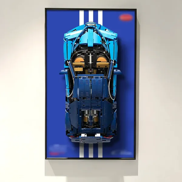 Display Wall Frame for Lego 42083 Technic™ Bugatti Chiron Lego Car