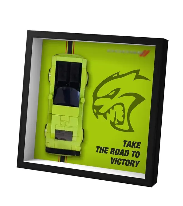 Picture frame for LEGO® Speed Champions Dodge Challenger SRT Hellcat Sports Car 77237
