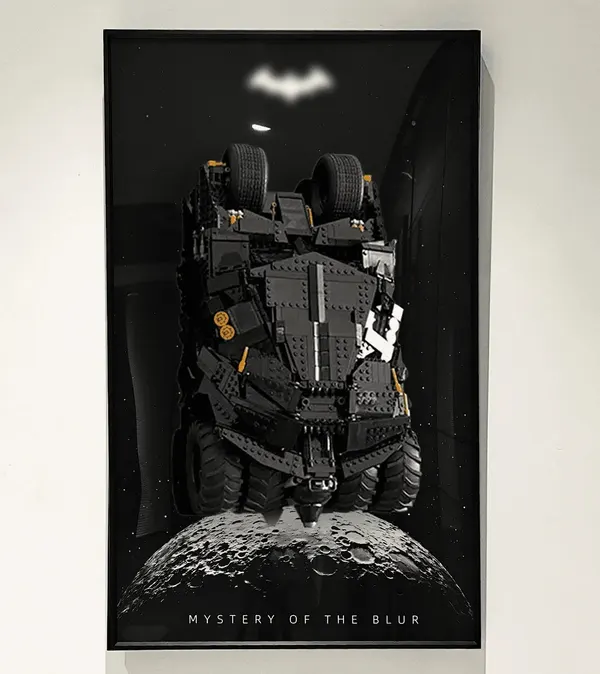 Sieninis eksponavimo rėmas Lego DC Batman Batmobile Tumbler 76240 – ikoninis automobilis