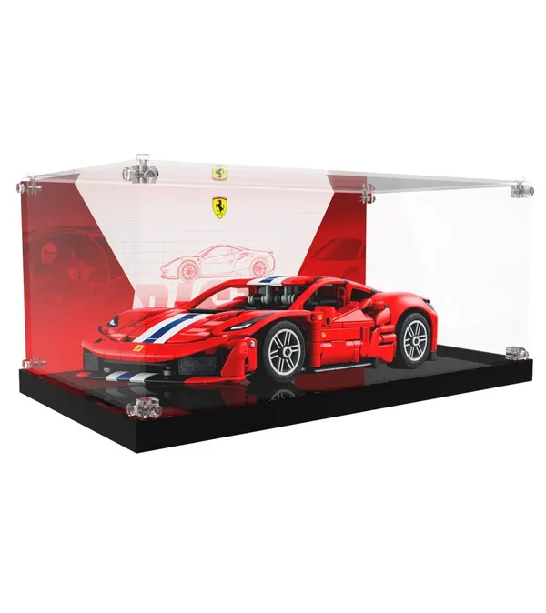 Display case for LEGO Technic™ Ferrari 488 Pista Car 42235
