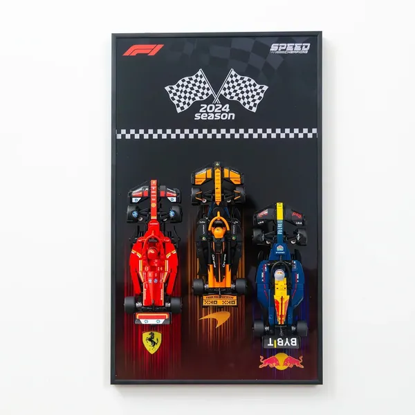 Wall frame for LEGO Speed Champion F1 car (1:32) Triple Racer 2024