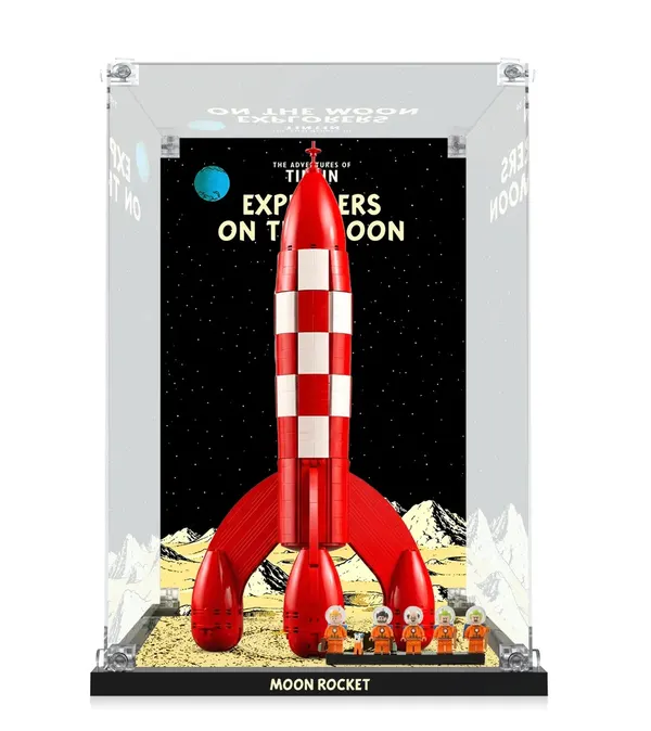 Vitrine für LEGO® Ideas Tintin® Moon Rocket #21367