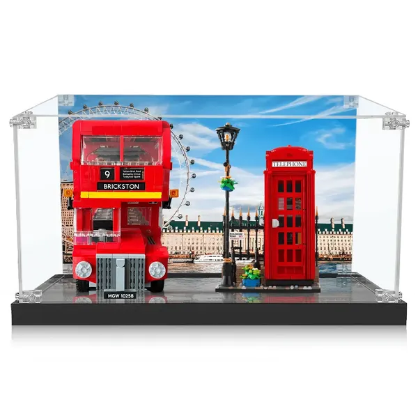 Eksponavimo dėžė London Bus 10258 ir Red London Telephone Box 21347