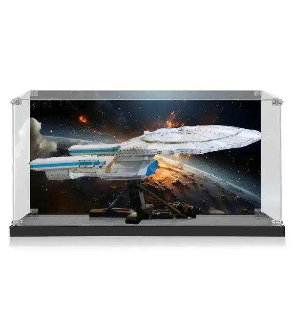 Display case compatible with LEGO® Icons Star Trek: U.S.S. Enterprise NCC-1701-D™ 10356