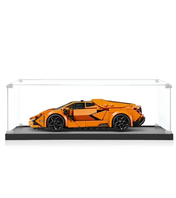 Display Case for LEGO® Speed Champions Lamborghini Revuelto & Huracán STO 77238 （Orang）