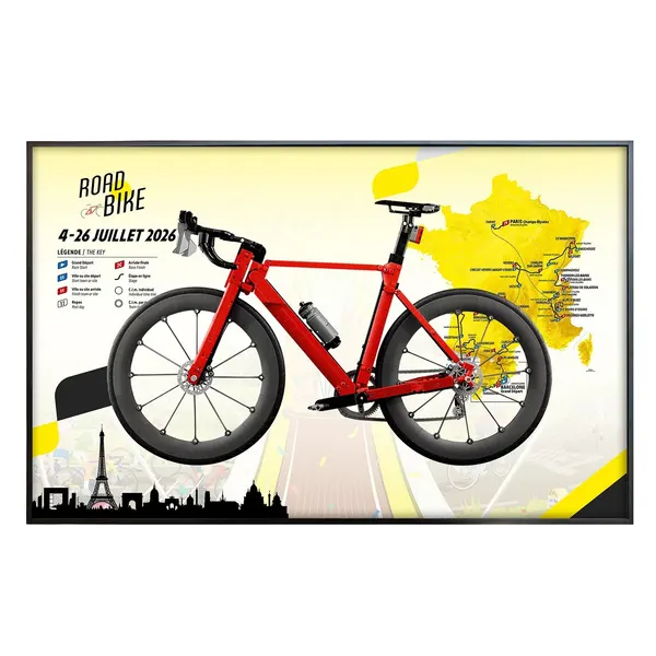 Väggmonterad displayram för LEGO® Icons Road Bike 11380