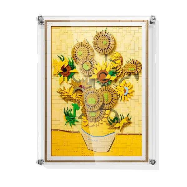 Premium-Wandvitrine für LEGO® Art Vincent van Gogh – Sunflowers 31215
