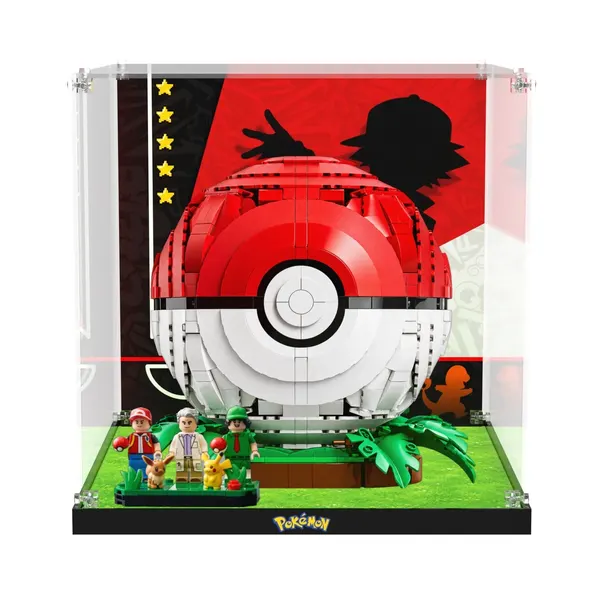 Acryl-Vitrine für LEGO Pokémon Iconic Trainer Moments Poké Ball 72154