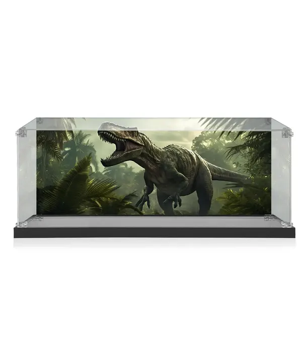 Aukščiausios kokybės dažyto akrilo eksponavimo dėžė LEGO® Jurassic World™ Dinosaur Fossils: T. rex (76968)