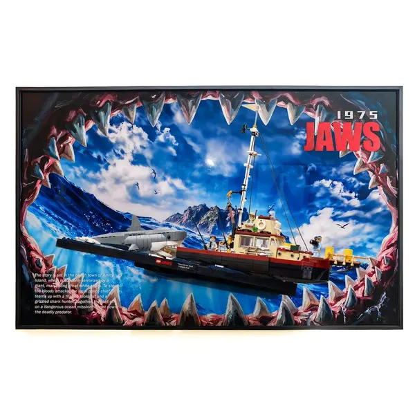 Ramka ekspozycyjna do LEGO® Ideas Jaws 21350