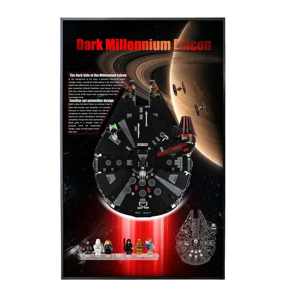 Wall Display Frame for LEGO Star Wars™ The Dark Falcon 75389