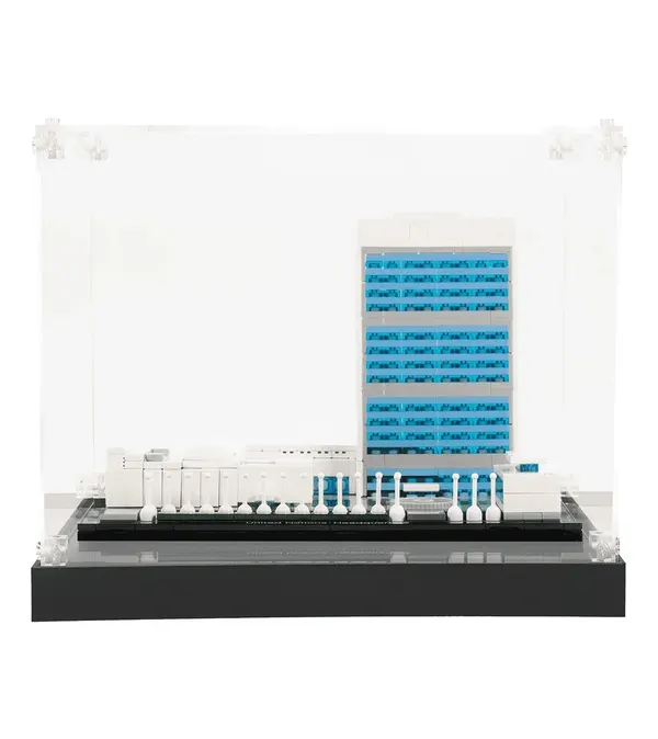 Display case for LEGO Architecture:United Nations Headquarters 21018