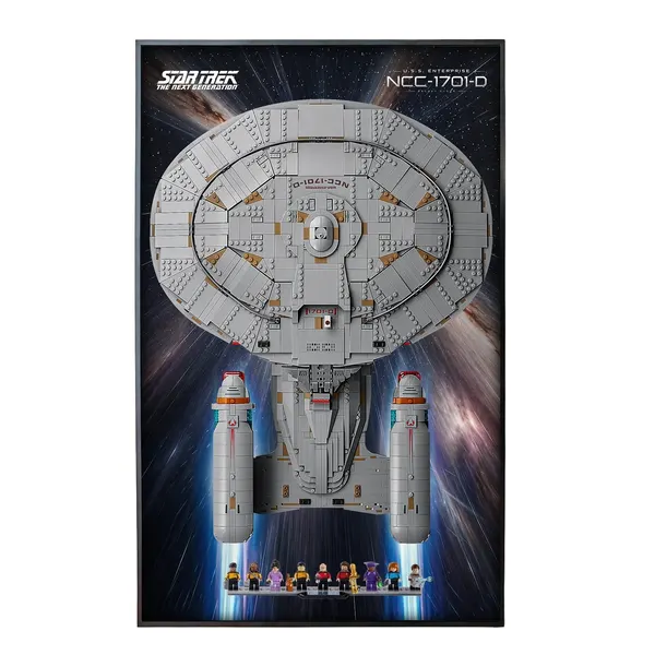 Väggmonterad displayram för LEGO Icons Star Trek: U.S.S. Enterprise NCC-1701-D™ 10356