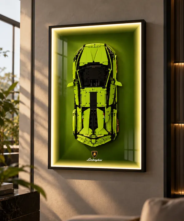Wand-Displayhalterung für LEGO® 42115 Technic™ Lamborghini Sián FKP 37