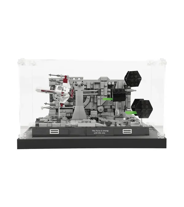 KABO-Display Case for Lego Star Wars Death Star Trench Run Diorama 75329/Death Star Trash Compactor Diorama 75339