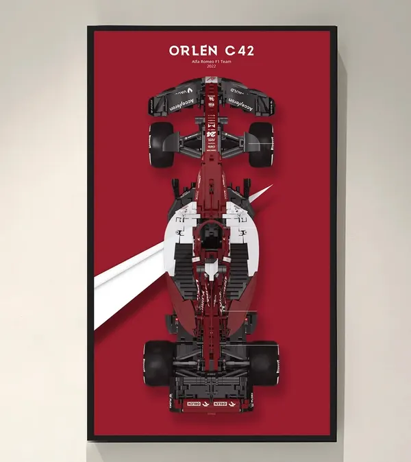 Wand-Displayrahmen für Alfa Romeo F1 Team ORLEN C42 C64005