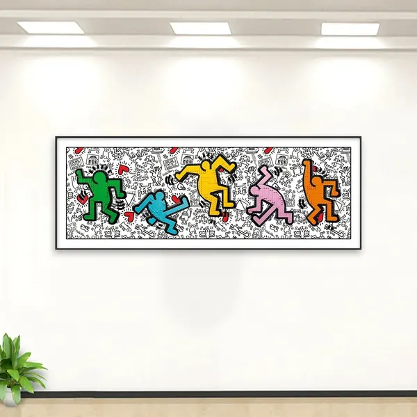 Wall display frame for LEGO Art Keith Haring – Dancing Figures 31216