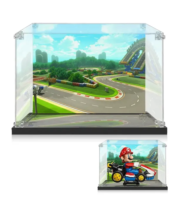 Vitrine für LEGO® Super Mario™ Mario Kart™ – Mario & Standard Kart 72037