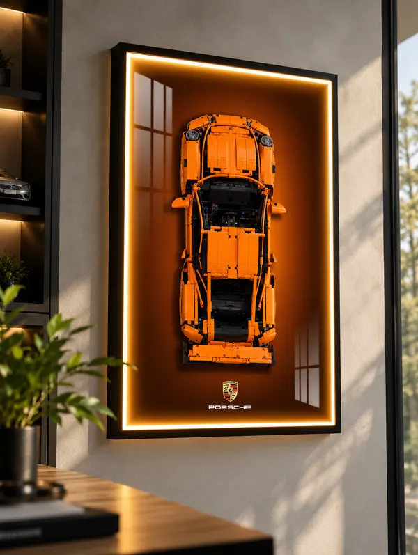 Wand-Displayrahmen für LEGO® Technic™ 42056 Porsche 911 GT3 RS