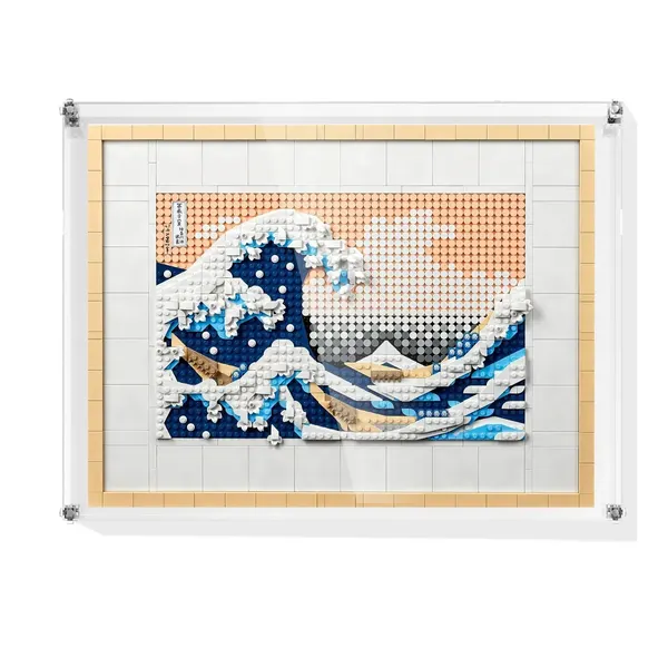 Premium-Wandvitrine für LEGO® Art Hokusai – The Great Wave 31208