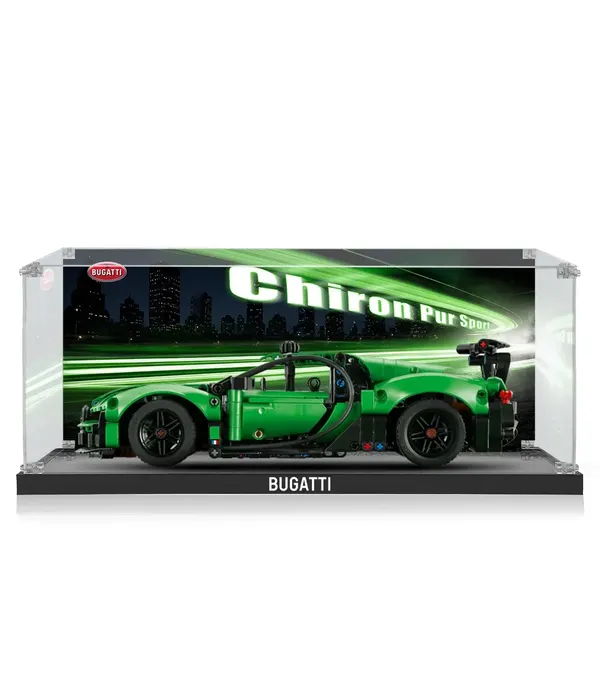 Gablota ekspozycyjna do LEGO® Technic™ Green Bugatti Chiron Pur Sport 42241